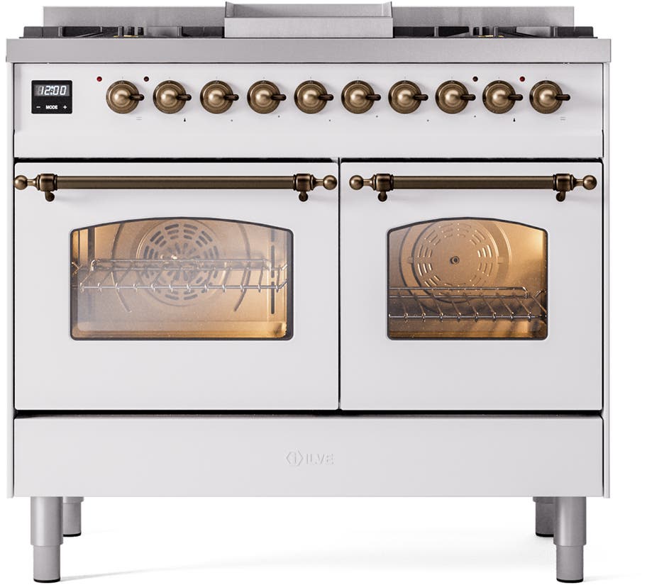 Ilve UPD40FNMPWHBLP White With Bronze Trim, Lp