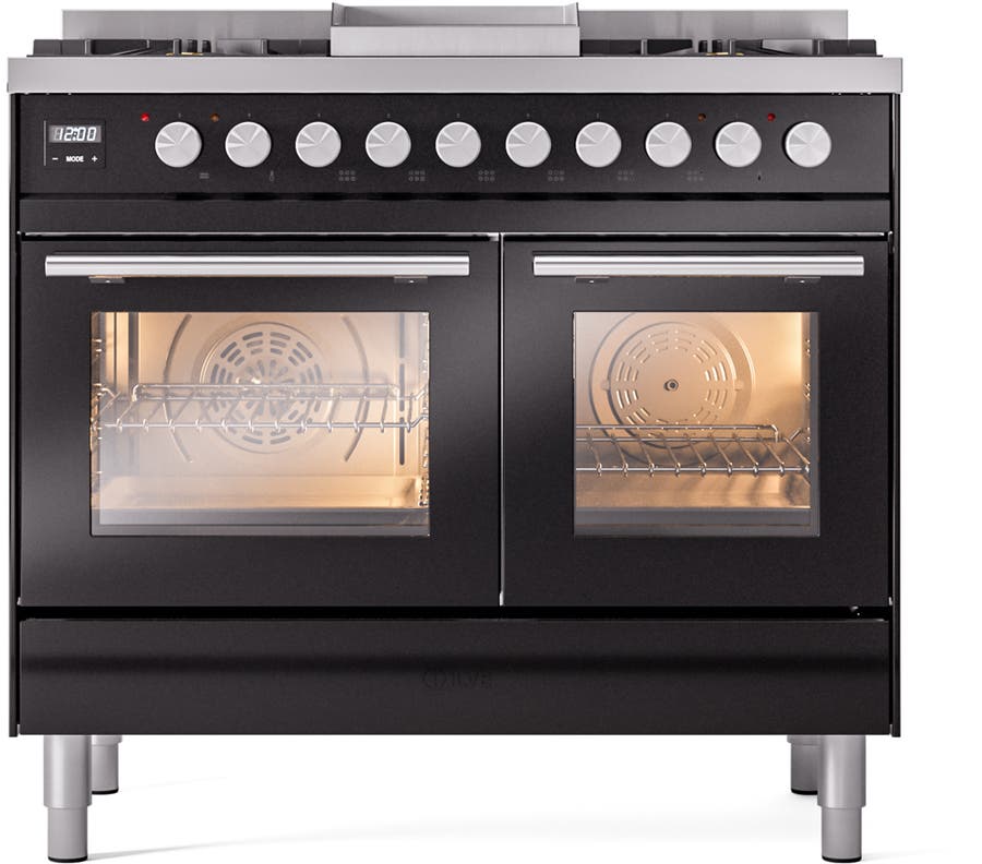Ilve UPD40FWMPBKLP Glossy Black With Satin Trim, Lp