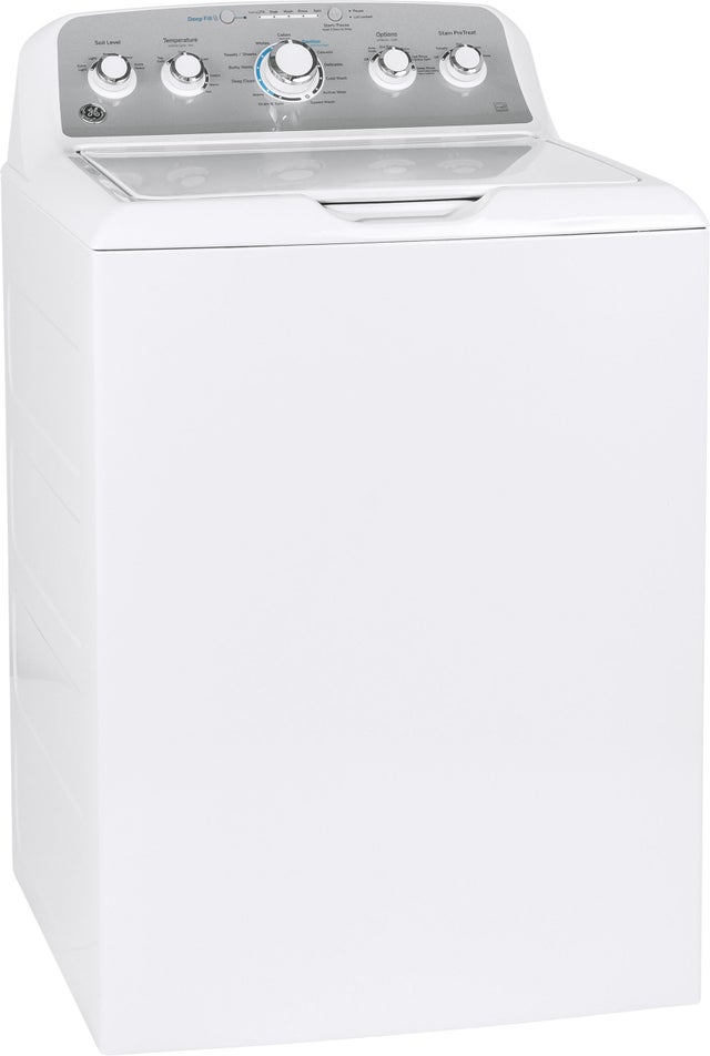 GE GTW538ASWWS 4.6 Cu. Gt. High-Efficiency Top Load Washer with S...