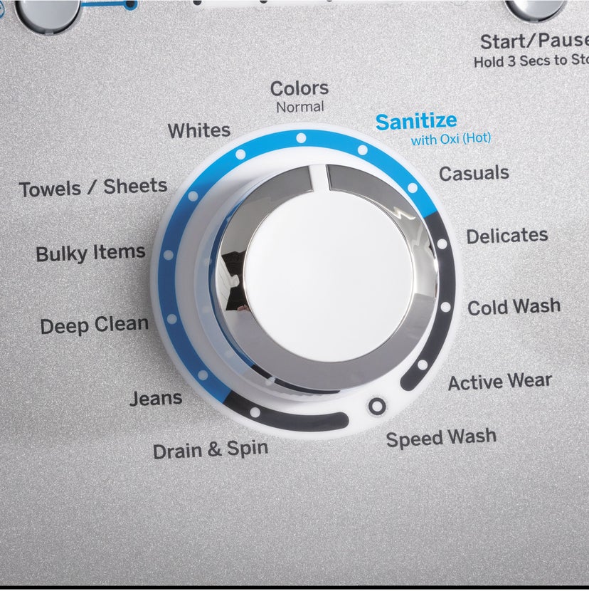 GE GTW538ASWWS 4.6 Cu. Gt. High-Efficiency Top Load Washer with S...