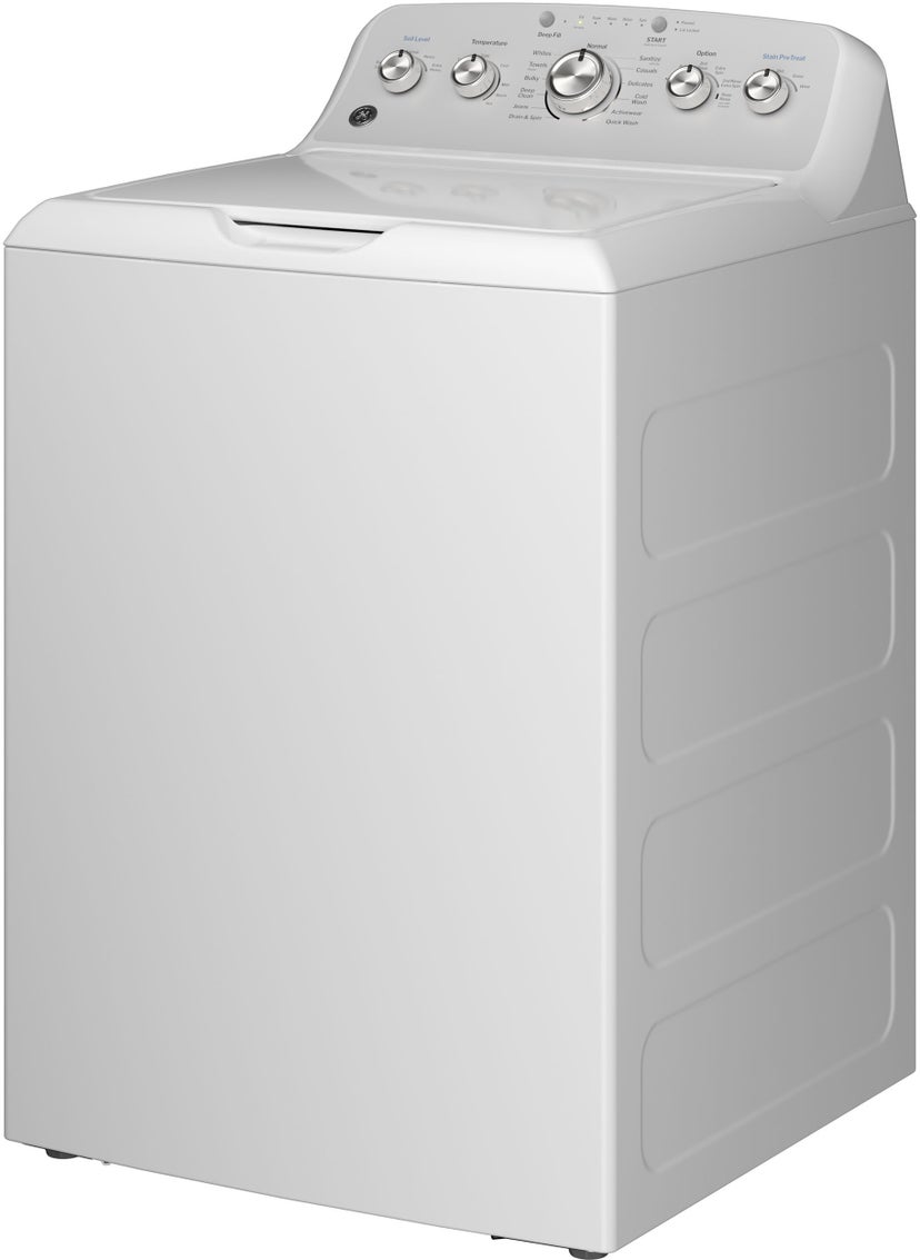 GE GTW538ASWWS 4.6 Cu. Gt. High-Efficiency Top Load Washer with S...