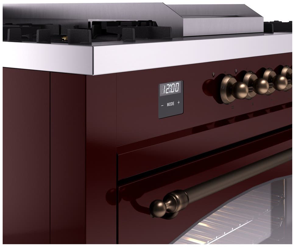 Ilve UP60FSNMPBUBLP Burgundy With Bronze Trim, Lp