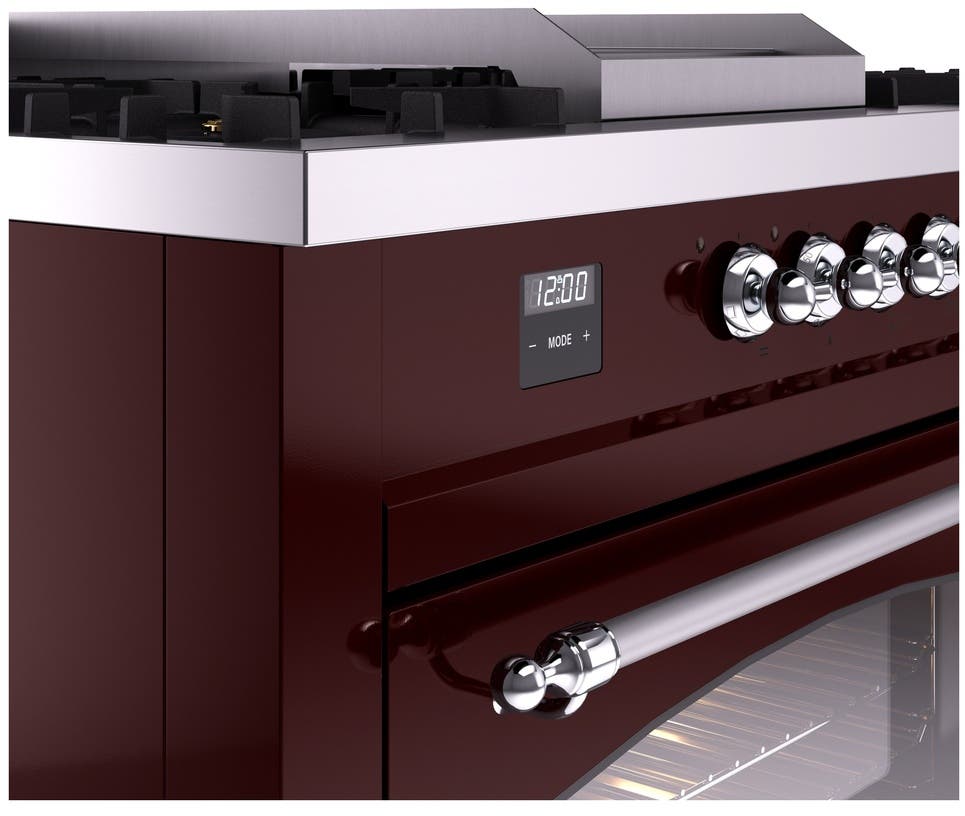 Ilve UP60FSNMPBUCLP Burgundy With Chrome Trim, Lp