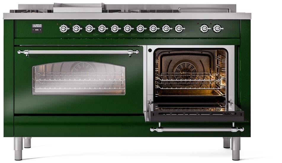 Ilve UP60FSNMPEGCLP Emerald Green With Chrome Trim, Lp