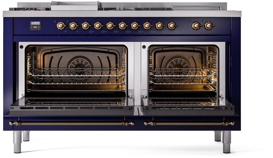 Ilve UP60FSNMPMBBLP Midnight Blue With Bronze Trim, Lp
