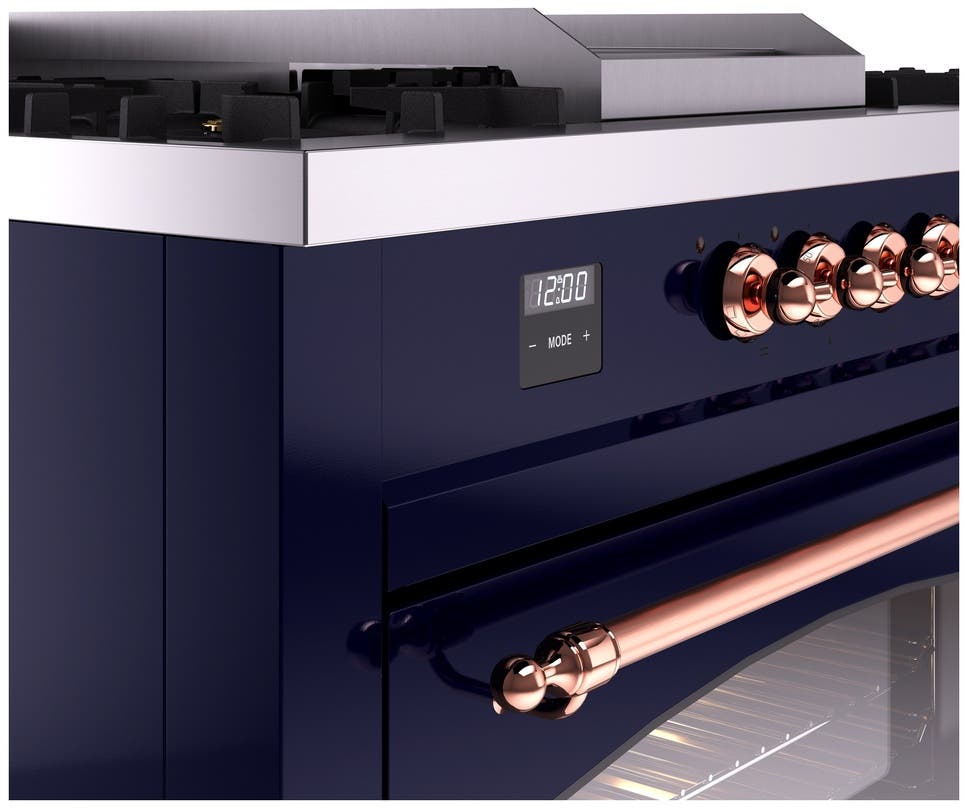 Ilve UP60FSNMPMBPLP Midnight Blue With Copper Trim, Lp