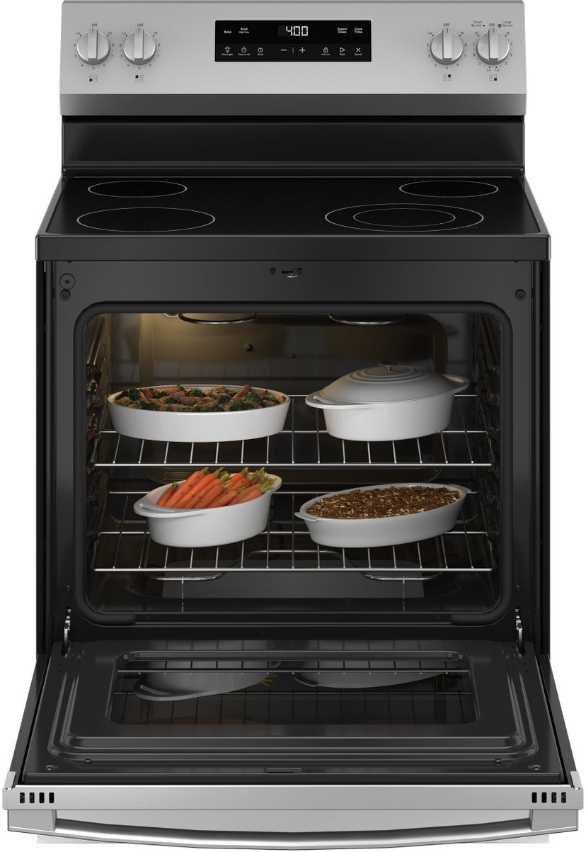 GE GRF40HSVSS 30 Inch 4 Element Free-Standing Electric Range: St...