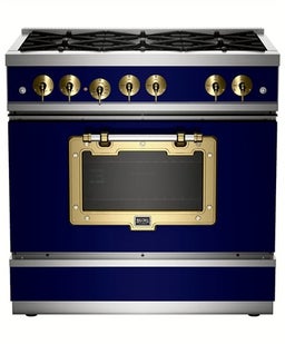 Cobalt With Brushed Brass Trim, Liquid Propane