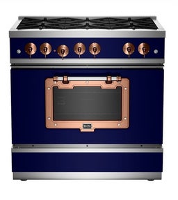 Cobalt With Brushed Copper Trim, Natural Gas