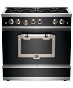 Matte Black With Satin Nickel Trim, Natural Gas