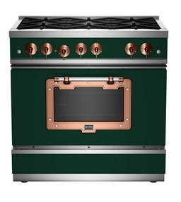 Moss Green With Brushed Copper Trim, Liquid Propane