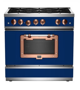 Signal Blue With Brushed Copper Trim, Liquid Propane