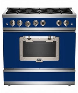 Signal Blue With Satin Nickel Trim, Natural Gas