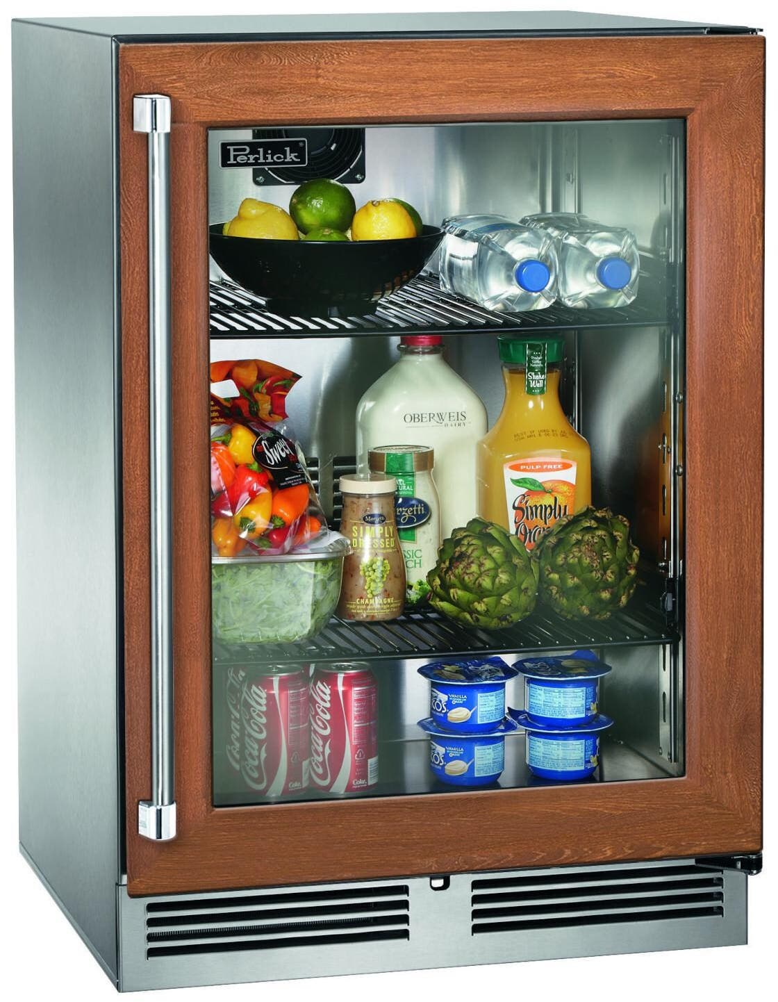Perlick HP24RM44R W/ Panel Ready Glass Door, Right Hinge