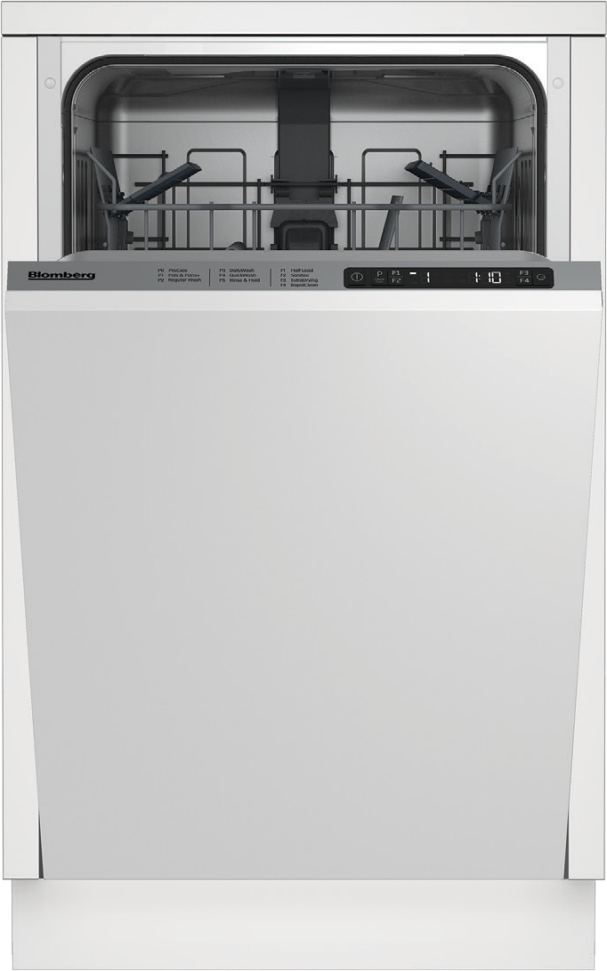 Blomberg DWS51502FBI 18" Slim Tub, Top Control Dishwasher: Panel Ready