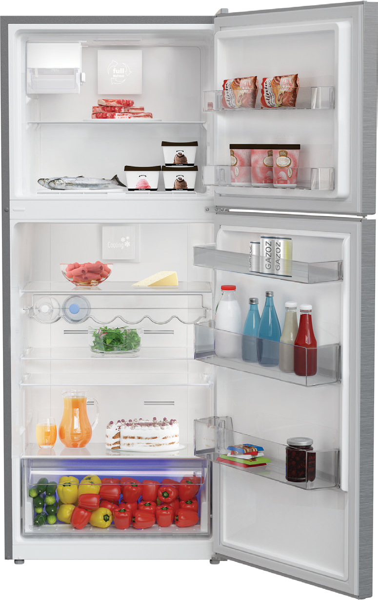 Blomberg BRFT1622SS 28 Inch Counter Depth Top Freezer Refrigerator wit...