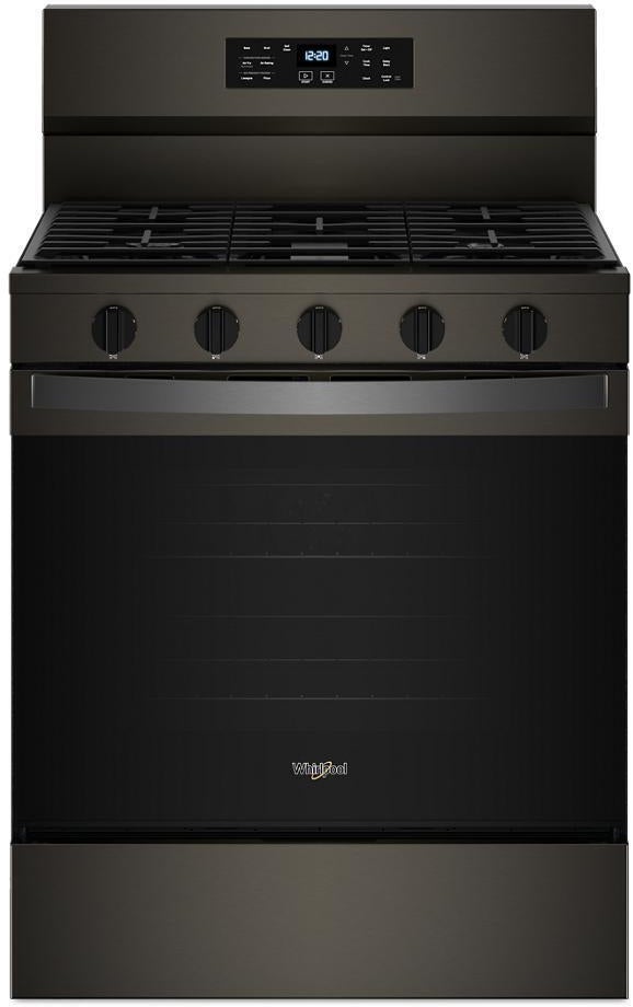 Cooking Ranges Gas Whirlpool WFGS5030RV 30 Inch Gas Range Black Stainless Steel | Plesser ...