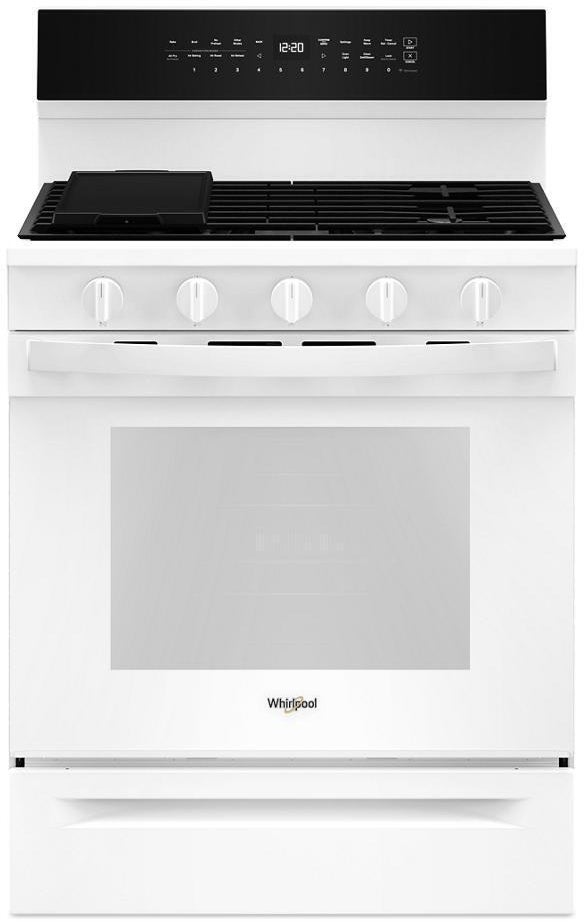 Whirlpool WFGS7530RW 30 Inch Smart Gas Range With Air Cooking technolog...