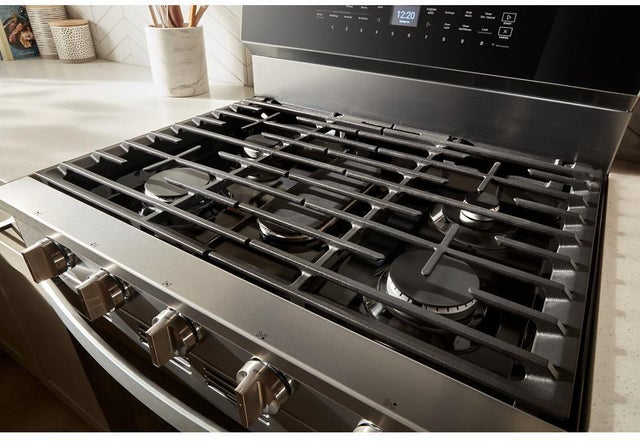 Whirlpool WFGS7530RZ 30 Inch Smart Gas Range With Air Cooking technolog...