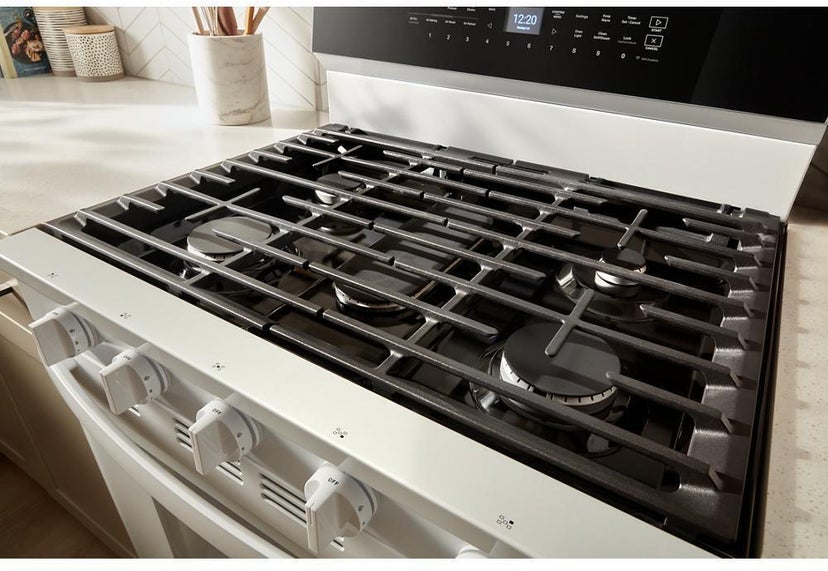 Whirlpool WFGS7530RW 30 Inch Smart Gas Range With Air Cooking technolog...