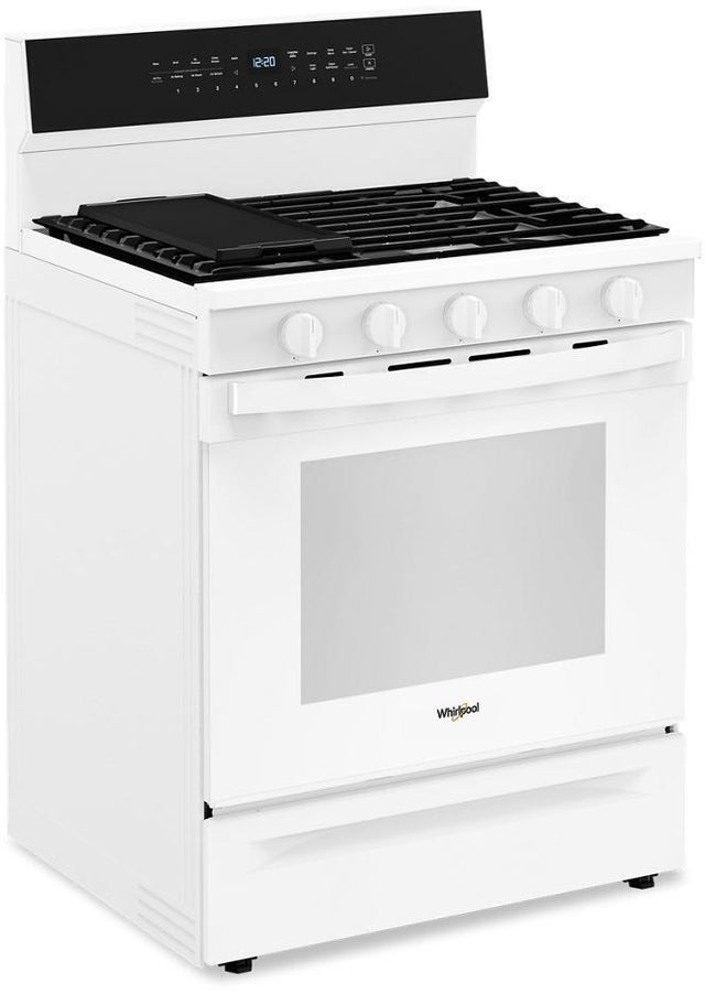 Whirlpool WFGS7530RW 30 Inch Smart Gas Range With Air Cooking technolog...