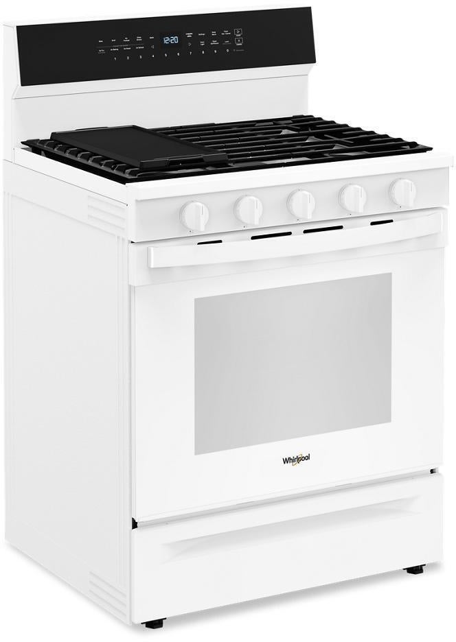 Whirlpool WFGS7530RW 30 Inch Smart Gas Range With Air Cooking technolog...