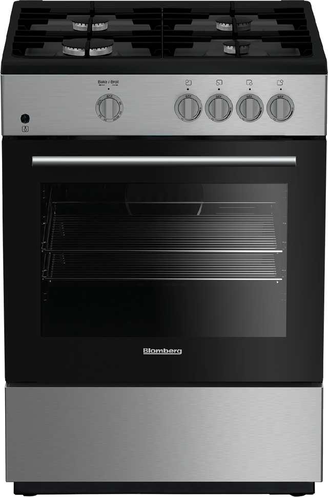 Blomberg BGR24102SS 24" Freestanding Gas Range: Stainless Steel