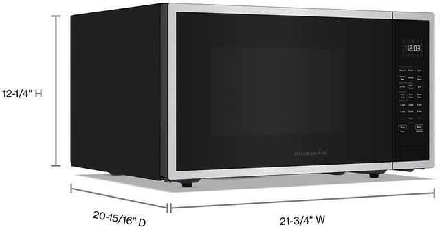 KitchenAid KMCS522RPS 1.5 Cu. Ft. Countertop Microwave with 1400-Watt Po...