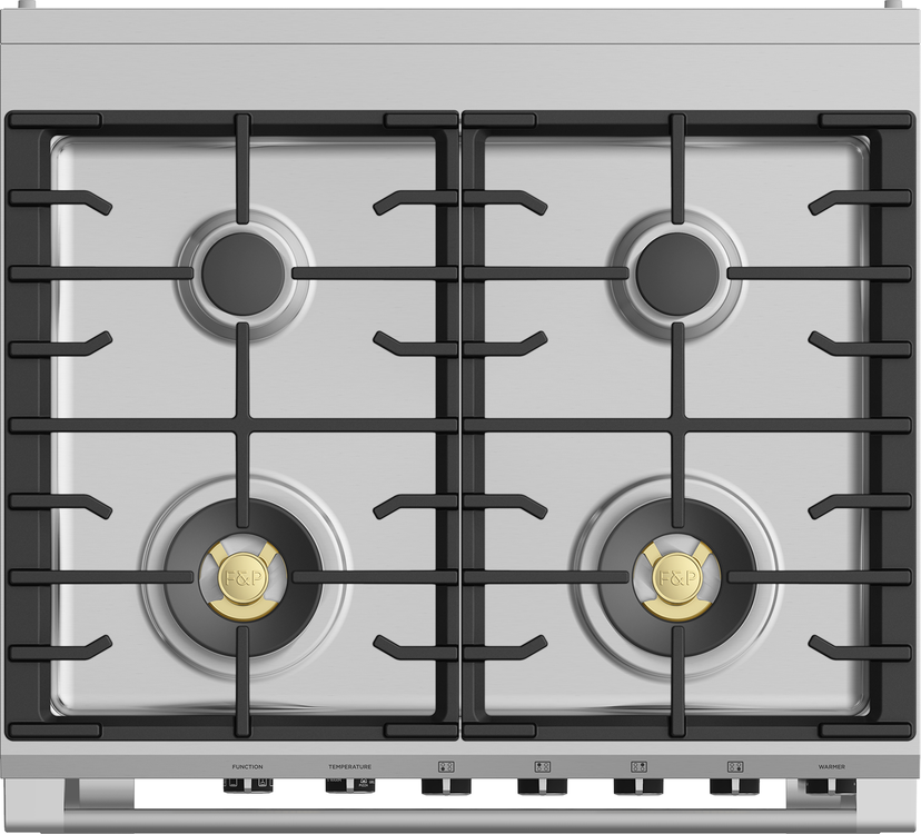 Fisher Paykel OR30SCG6B1 30" Classic Dual Fuel Range, 4 Burner, Self-cleani...