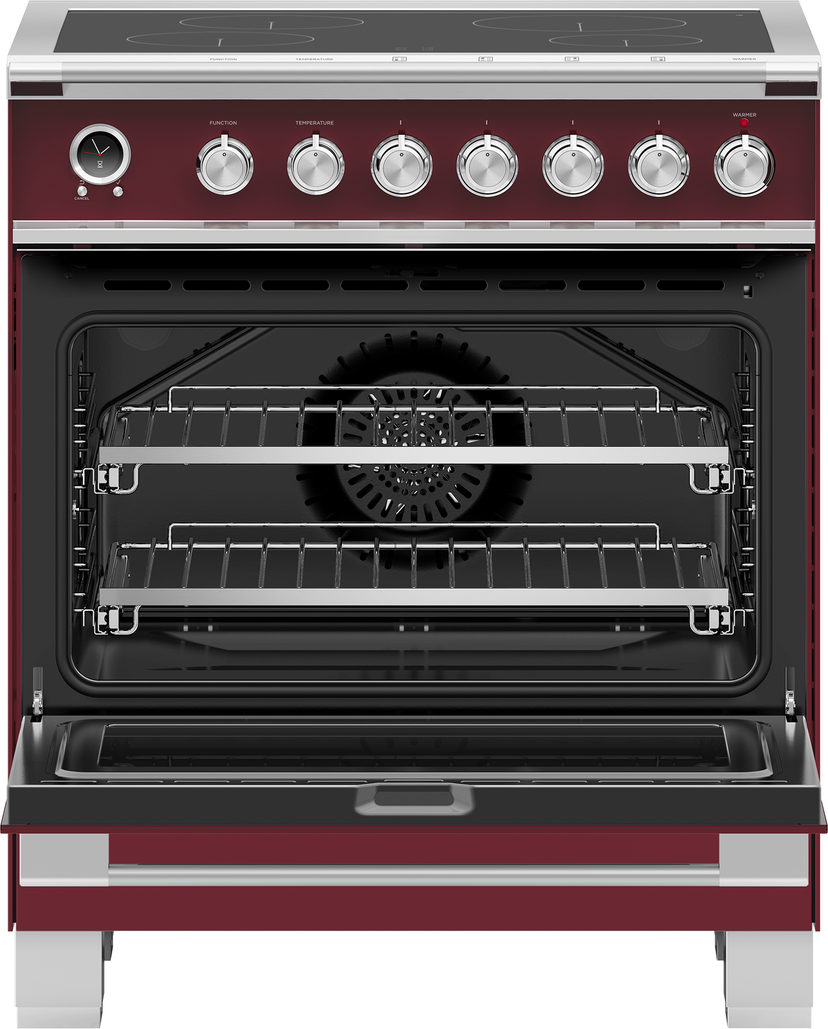 Fisher Paykel OR30SCI6R1 30" Induction Range, 4 Zones, Self-cleaning: Red