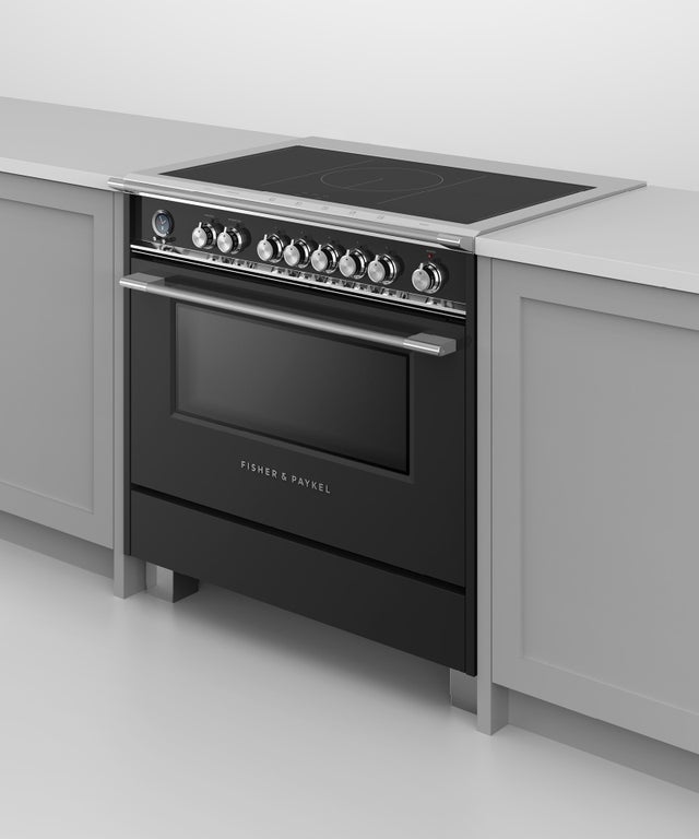 Fisher Paykel OR36SCI6B1 36 Inch Freestanding Induction Range with 5 Elemen...