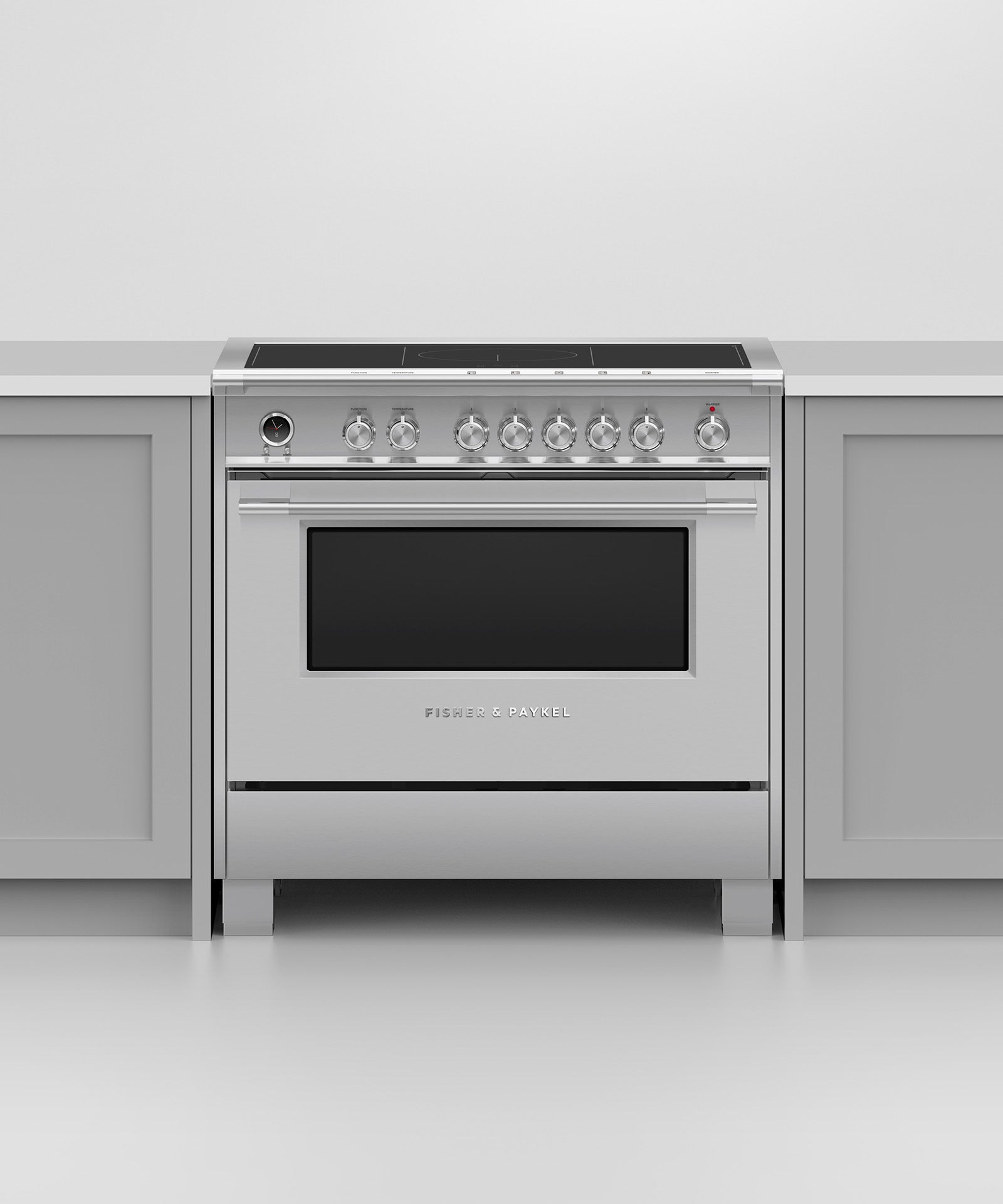 その他 Amway Induction Range 5.8 cu.ft Slide-in Induction Range with Virtual Flame