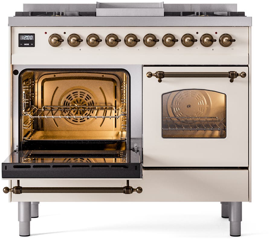 Ilve UPD40FNMPAWBLP Antique White With Bronze Trim, Lp