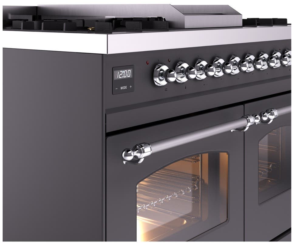 Ilve UPD40FNMPMGCLP Graphite Matte With Chrome Trim, Lp