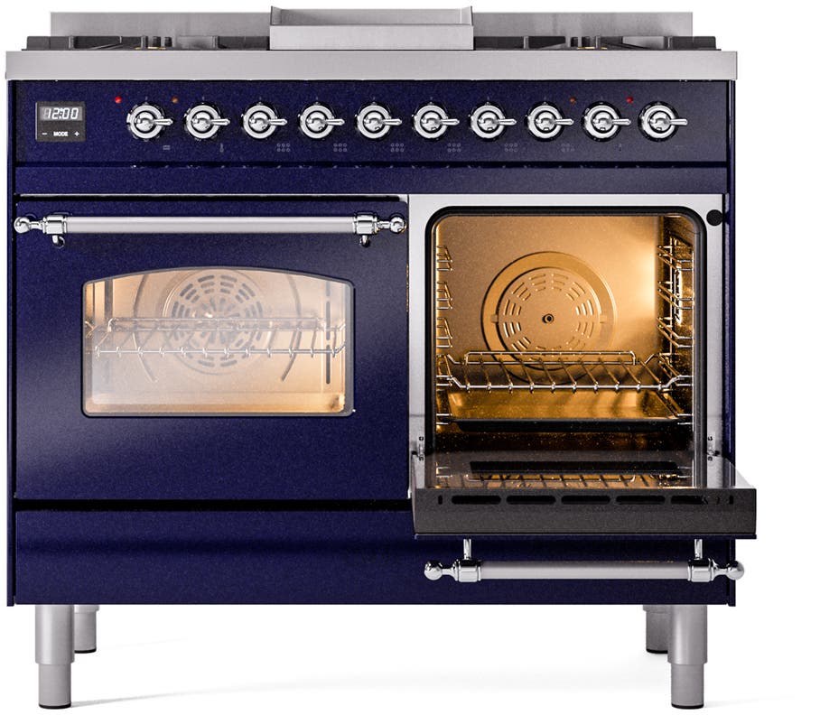 Ilve UPD40FNMPMBCLP Midnight Blue With Chrome Trim, Lp