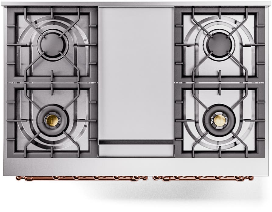 Ilve UPD40FNMPSSPLP Stainless Steel With Copper Trim, Lp