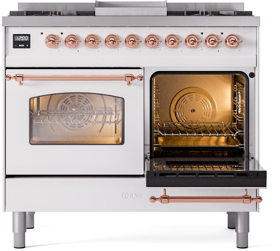 Ilve UPD40FNMPWHPLP White With Copper Trim, Lp