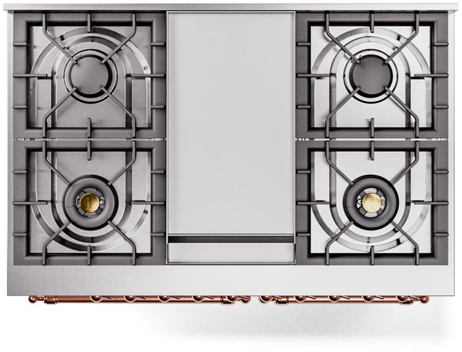 Ilve UPD40FNMPWHPLP White With Copper Trim, Lp