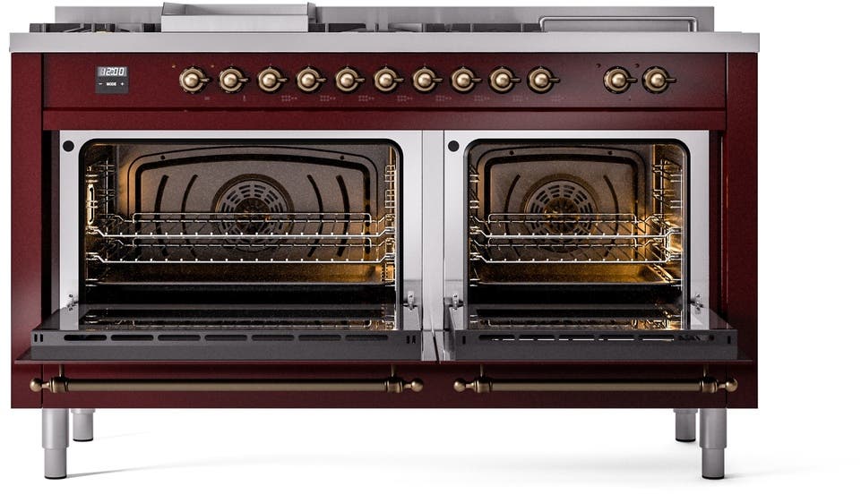 Ilve UP60FSNMPBUBLP Burgundy With Bronze Trim, Lp