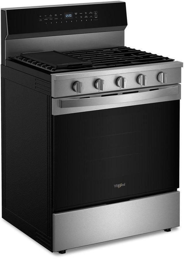 Whirlpool WFGS7530RZ 30 Inch Smart Gas Range With Air Cooking technolog...