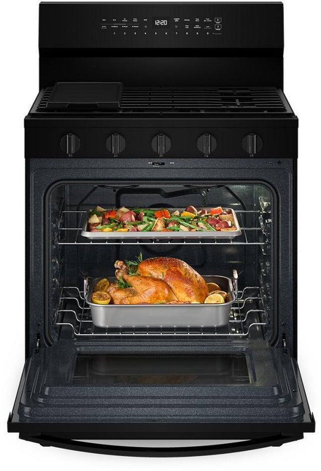 Whirlpool WFGS7530RB 30 Inch Smart Gas Range With Air Cooking technolog...