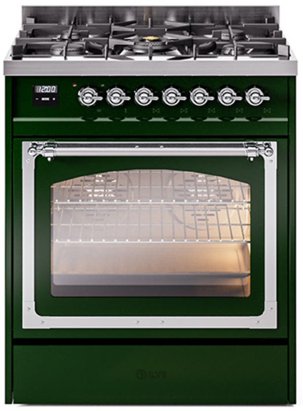 Emerald Green With Chrome Knobs, Liquid Propane