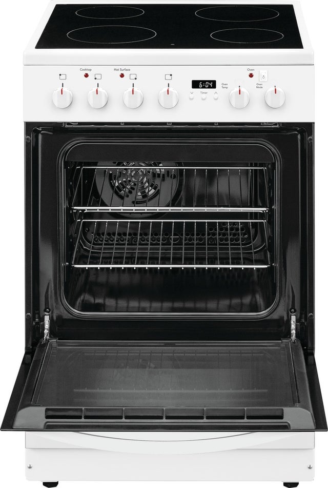 Frigidaire FCFE2425AW 24 Inch Freestanding Electric Range with 4 Smootht...