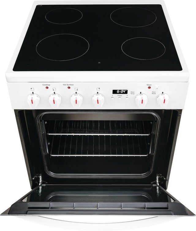 Frigidaire FCFE2425AW 24 Inch Freestanding Electric Range with 4 Smootht...