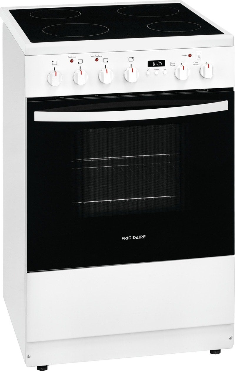 Frigidaire FCFE2425AW 24 Inch Freestanding Electric Range with 4 Smootht...