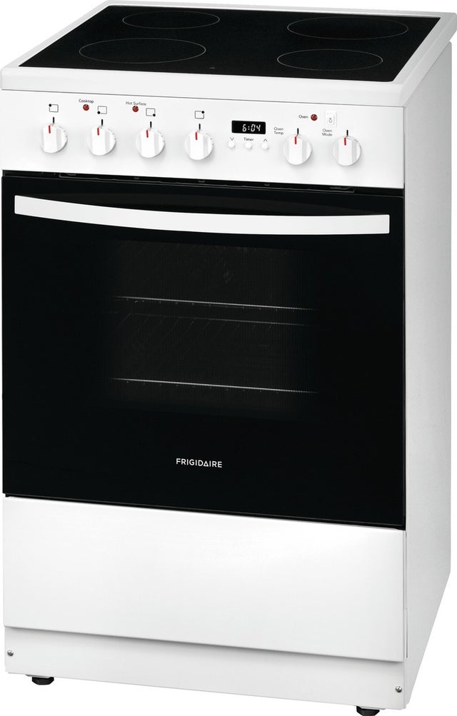 Frigidaire FCFE2425AW 24 Inch Freestanding Electric Range with 4 Smootht...