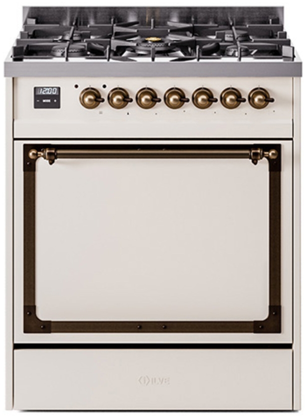 Antique White With Bronze Knobs, Natural Gas