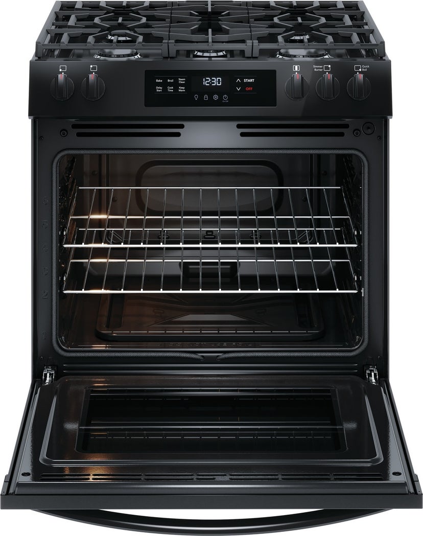 Frigidaire FCFG3062AB 30 Inch Gas Range: Black