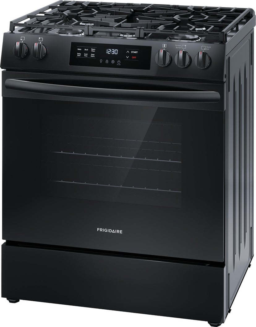 Frigidaire FCFG3062AB 30 Inch Gas Range: Black