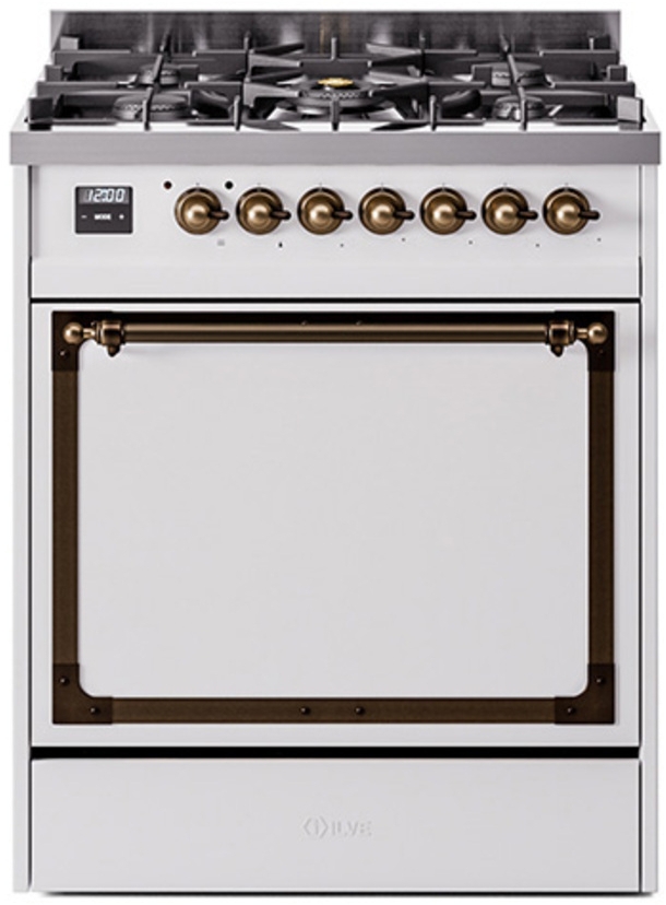 White With Bronze Knobs, Natural Gas